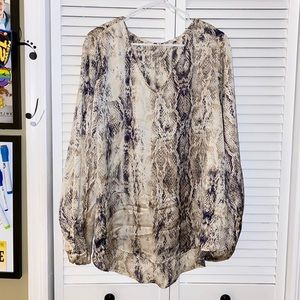 Snake Skin Pattern Blouse